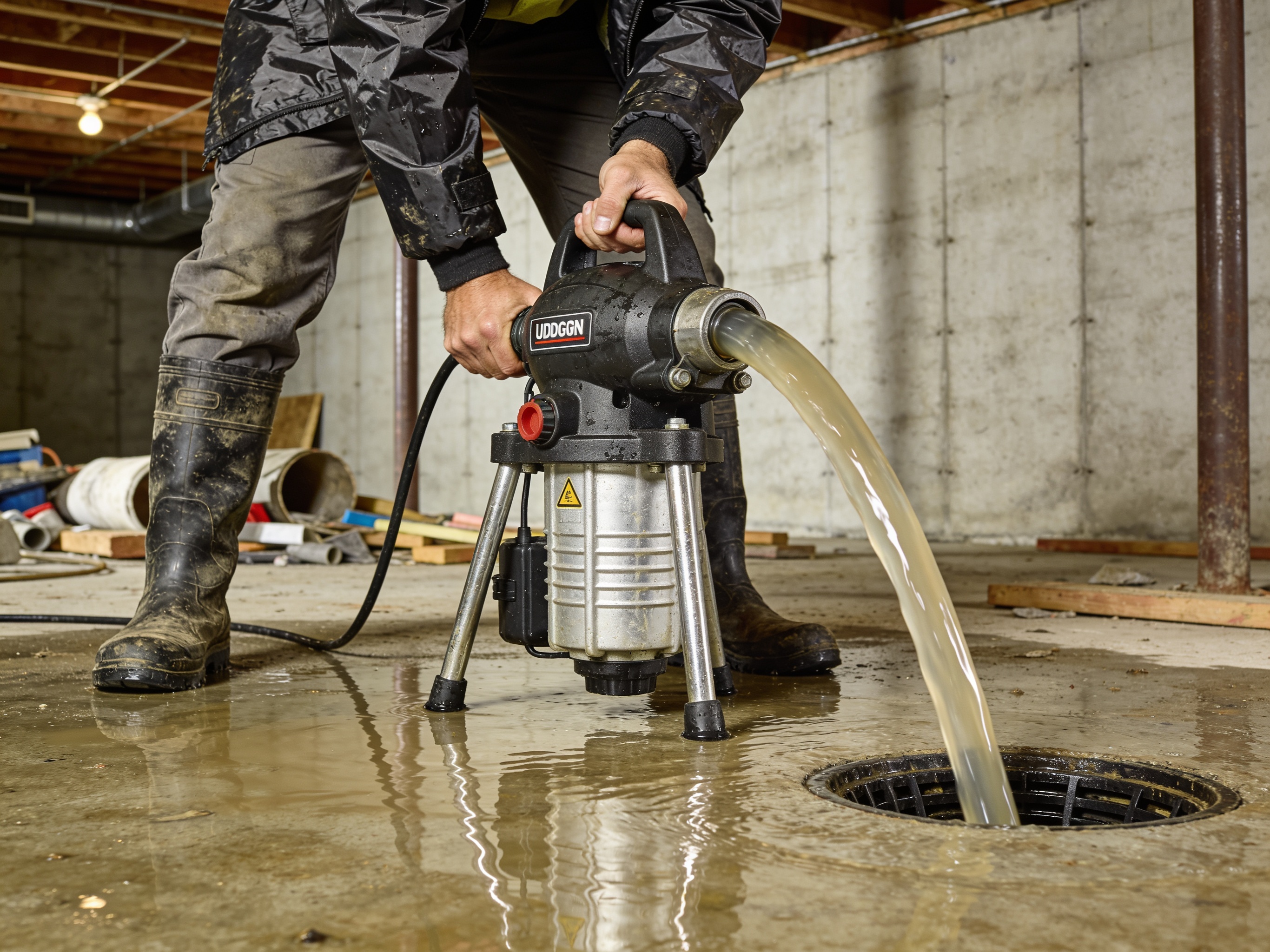 Unfinished Basement Water Removal in Ogden, IA